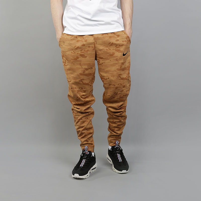 мужские коричневые брюки Nike Dri-FIT Kyrie Printed Basketball Trousers 890655-722 - цена, описание, фото 1